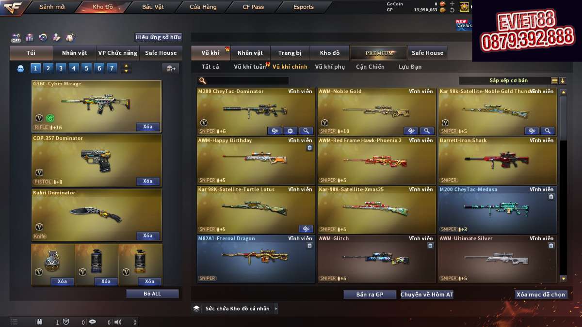 shop acc cf uy tin gia re